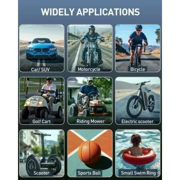 8000mAh Portable Tire Inflator with LED Light