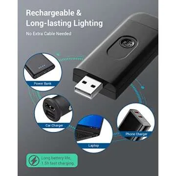 DEWENWILS USB Rechargeable Book Reading Light for Comfortable Reading