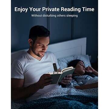 DEWENWILS USB Rechargeable Book Reading Light for Comfortable Reading
