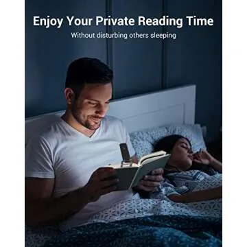 DEWENWILS USB Rechargeable Book Reading Light for Comfortable Reading