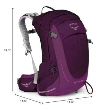 Osprey Sirrus 24L Women's Hiking Backpack, Ruska Purple