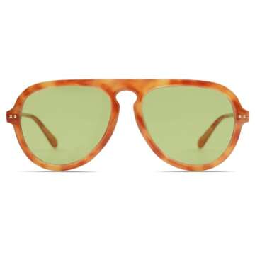 SOJOS Retro Aviator Sunglasses Womens Mens Vintage Plastic Frame Shades Lentes De Sol Para Mujer SJ2255 Yellow