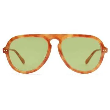 SOJOS Retro Aviator Sunglasses Womens Mens Vintage Plastic Frame Shades Lentes De Sol Para Mujer SJ2255 Yellow