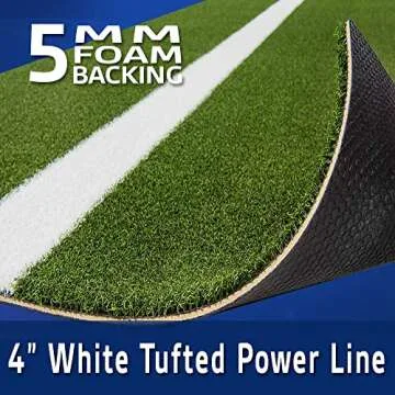 All Turf Mats® Softball Pitching Mat with Duffle Bag - Portable Softball Training Equipment for Pitchers, Baseball & Softball Practice, Indoor/Outdoor Pitching Trainer with Pitching Rubber