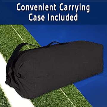 All Turf Mats® Softball Pitching Mat with Duffle Bag - Portable Softball Training Equipment for Pitchers, Baseball & Softball Practice, Indoor/Outdoor Pitching Trainer with Pitching Rubber