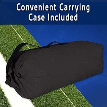 All Turf Mats® Softball Pitching Mat with Duffle Bag - Portable Softball Training Equipment for Pitchers, Baseball & Softball Practice, Indoor/Outdoor Pitching Trainer with Pitching Rubber