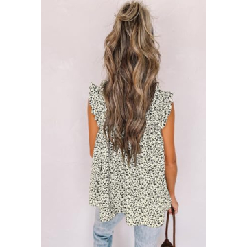 Floral Tank Top - PRETTYGARDEN Boho Summer Shirt