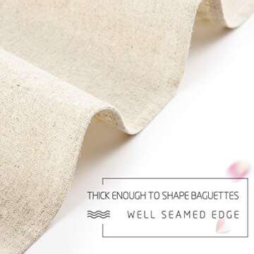 Large Professional Dough Couche - Heavy Duty Baking Linen