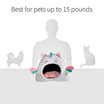 Creative Pets Unicorn Pet House, Dog Cat Bed, Comfortable Material, Small Dogs and Cats, Cute Animal...