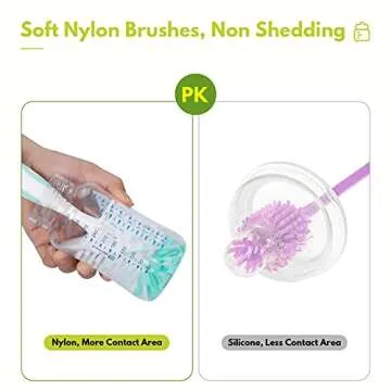 Multi-Purpose Baby Bottle Brush and Cleaner Set in Yellow