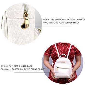 Stylish LA DEARCHUU Mini Backpack Purse for Women