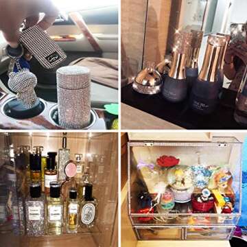 Woniutch Self-Adhesive Rhinestone Sheet Stickers for DIY Craft