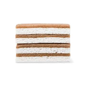 Full Circle In a Nutshell Walnut Scrubber Sponges, Non-Scratch, Set of 2 (Pack of 6)