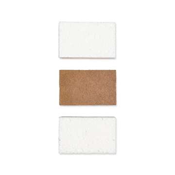 Full Circle In a Nutshell Walnut Scrubber Sponges, Non-Scratch, Set of 2 (Pack of 6)