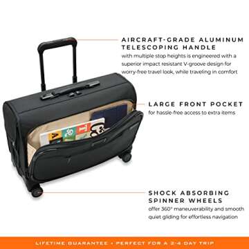 Briggs & Riley Baseline Carry-On Garment Bag for Travel