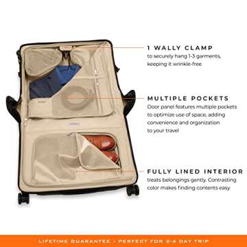Briggs & Riley Baseline Carry-On Garment Bag for Travel