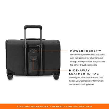 Briggs & Riley Baseline Carry-On Garment Bag for Travel