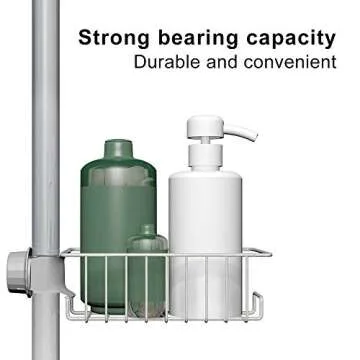 Kitchen Faucet Sponge Holder,LOVKITCHEN Stainless Steel Storage Rack Hanging Sink Caddy Organizer for Scrubbers, Soap,Detachable Knob fixation design, No Drilling for Kitchen and Bathroom Accessories