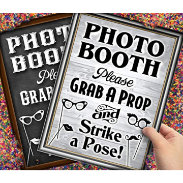 Bigtime Signs Photo Booth Props Sign for Events and Weddings