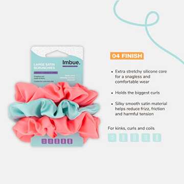 Imbue Satin Scrunchies for Curly Hair - Vegan & Snag-Free