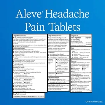 Aleve Headache Pain Relief Tablets for All Ages - 175 Count