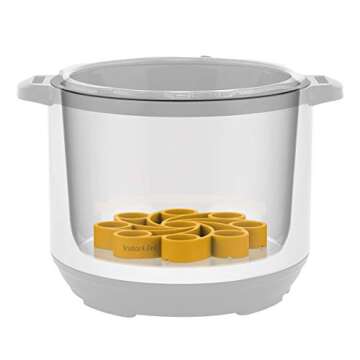 Instant Pot, Yellow Official Silicone Egg Rack, Compatible with 3-quart, 6-quart & 8-quart cookers
