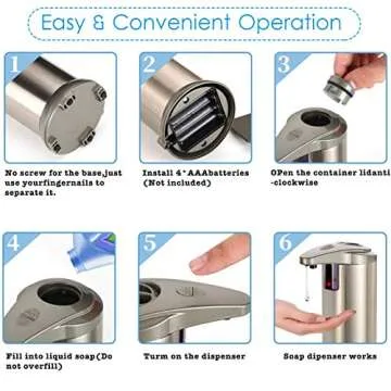 OZMI Touchless High Capacity Soap Dispenser - Effortless Hygiene