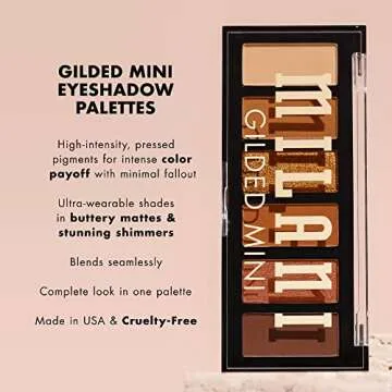 Milani Gilded Mini Eyeshadow Palette - Vibrant & Versatile
