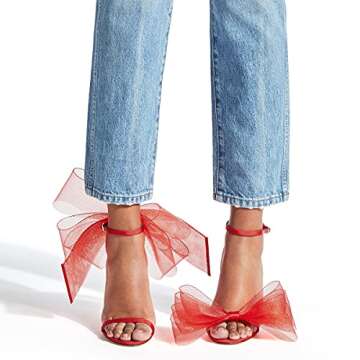 FSJ Chunky High Heels with Gold Chain - Stylish Sandals