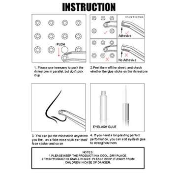 Magitaco Face Jewels Eye Gems Rhinestone Stickers Makeup Rhinestones for Eyes Self Adhesive Rhinestones Rainbow Crystal Body Nail Face Gems Stick On for Women