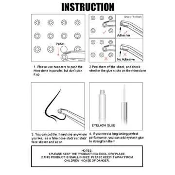 Magitaco Face Jewels Eye Gems Rhinestone Stickers Makeup Rhinestones for Eyes Self Adhesive Rhinestones Rainbow Crystal Body Nail Face Gems Stick On for Women