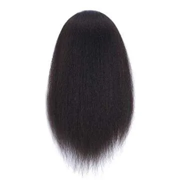 Headfix Hair Mannequin Head 100% Real Hair Hairdresser Practice Styling Training Head Cosmetology Manikin Doll Head With Clamp (6F1919B0216)