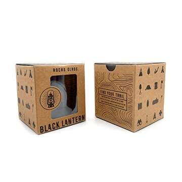 Black Lantern Whiskey Glasses for Nature Lovers