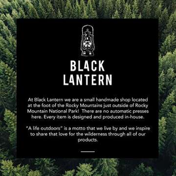 Black Lantern Whiskey Glasses for Nature Lovers