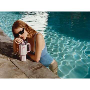 Stanley Quencher H2.0 Tumbler - 40 oz with Handle & Straw