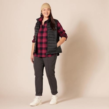 Amazon Essentials Women's Classic-Fit Plaid Flannel Shirt