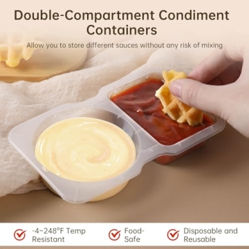 Buy ABEJFIC Double Compartment Snack Containers Online