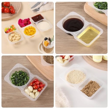 Buy ABEJFIC Double Compartment Snack Containers Online