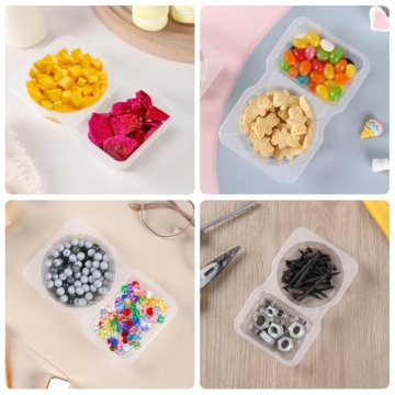 Buy ABEJFIC Double Compartment Snack Containers Online