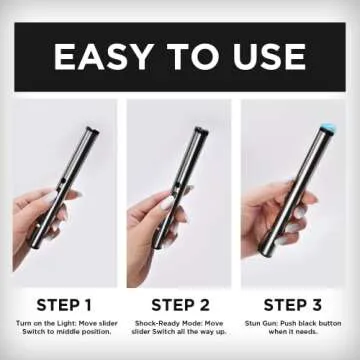 Guard Dog Security Enlight Pen Stun Gun with Flashlight, Self Defense Device, Battery Life Indicator, Belt Clip, Non Lethal Weapon for Women and Men, 6.10 Inches - Pink