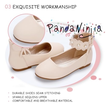 Stylish PANDANINJIA Girls Dress Shoes for Weddings