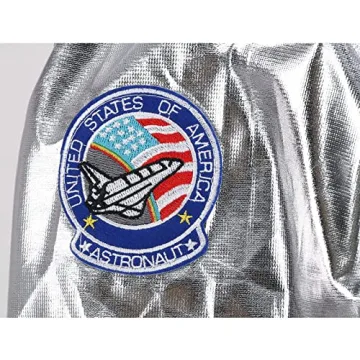 GRAJTCIN Women's Astronaut Costume Silver Jumpsuit