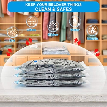 Accenter Vacuum Storage Bags 8-Pack Space Saver