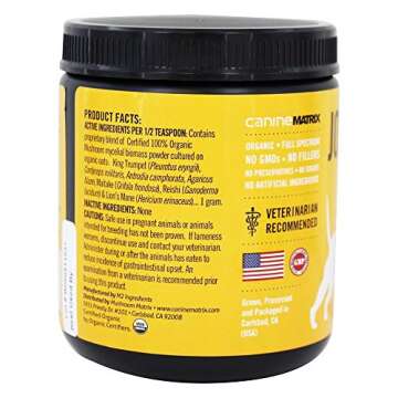 Organic Mushroom Powder for Pets | Joint Health Supplement