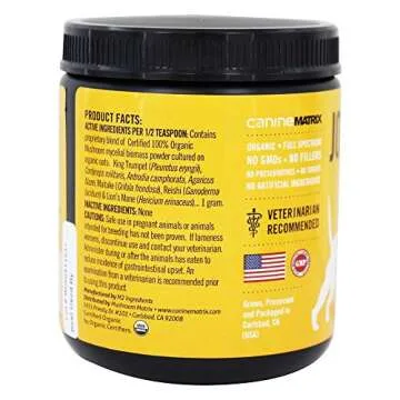 Organic Mushroom Powder for Pets | Joint Health Supplement