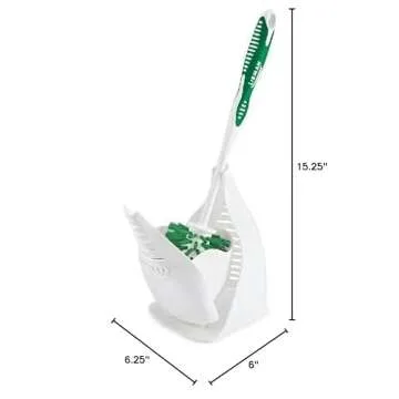 Libman Toilet Brush Set - 2 Pack Caddy for Effortless Cleaning