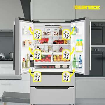 Gurtice New Upgraded 8 PCS WR55X11132 WR55X25754 LED Light for GE Refrigerator Replace WR55X30602 WR55X26486 PS4704284 3033142 EAP12172918 AP6261806