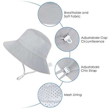 Stylish Baby Sun Hat with UPF 50+ for Summer Protection
