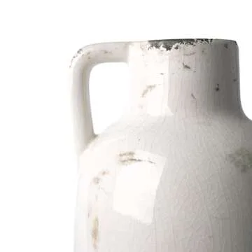 VICTOR & TERESA White Ceramic Vase for All Occasions