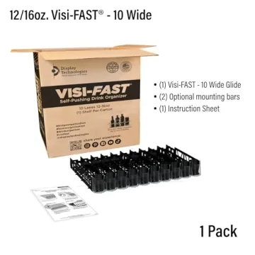 Visi-FAST Spring Push Drink Dispenser Organizer for Beverages